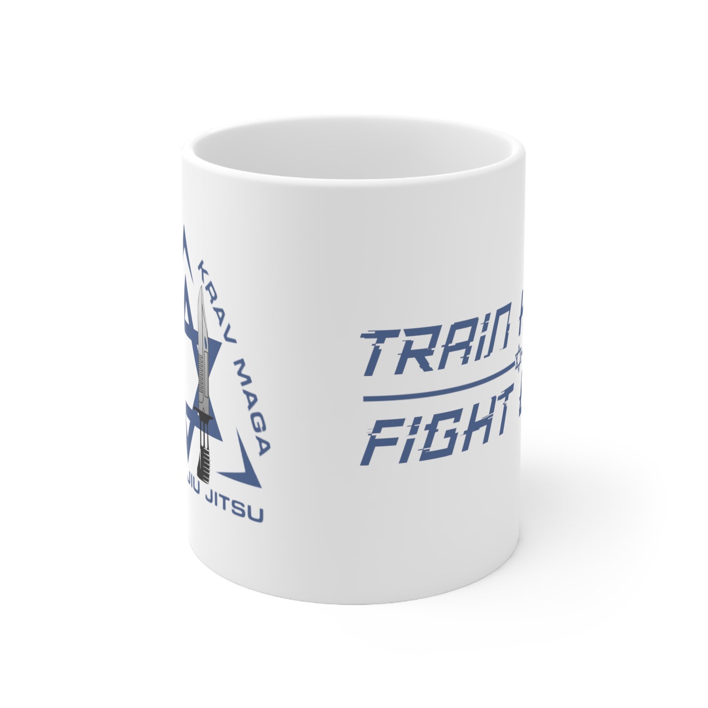 2024 Train Hard Fight Easy Ceramic Coffee Cups, 11oz