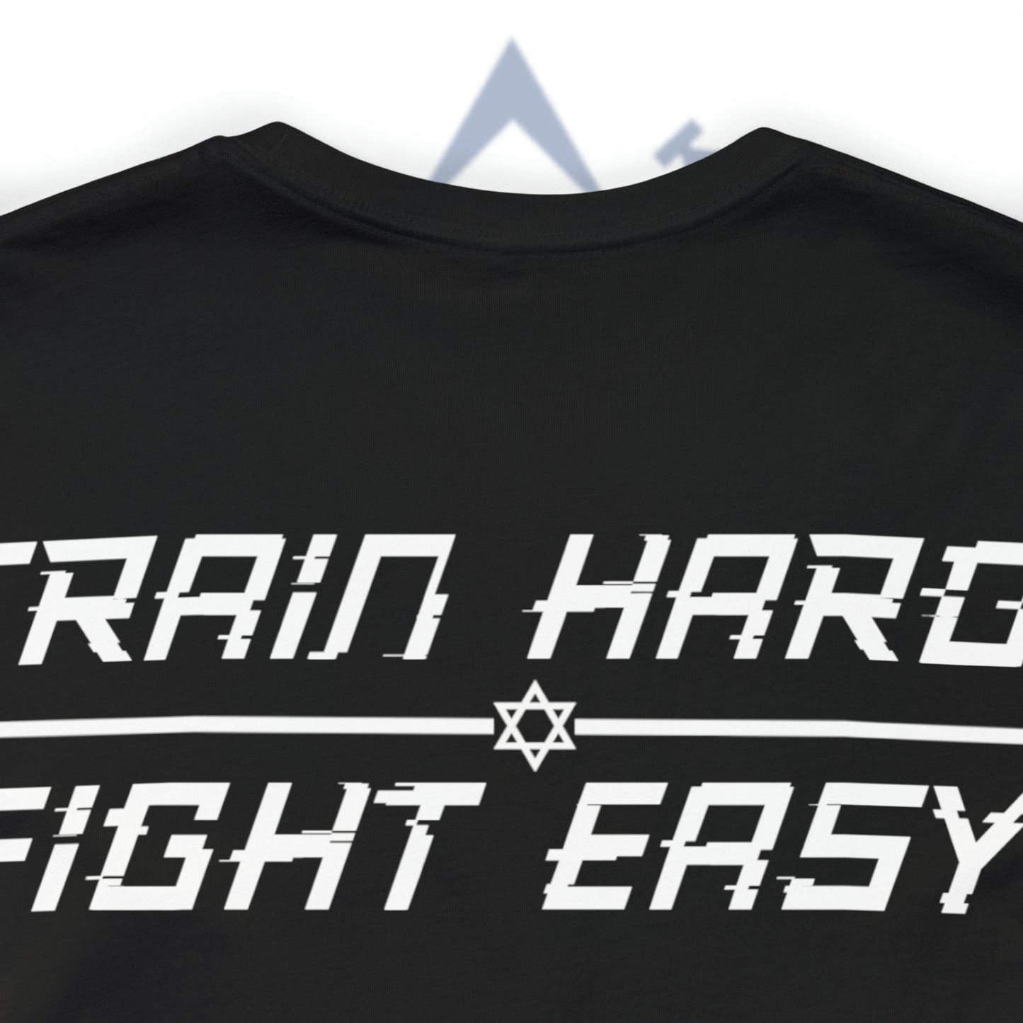 Train Hard Fight Easy White Unisex Short Sleeve Tee