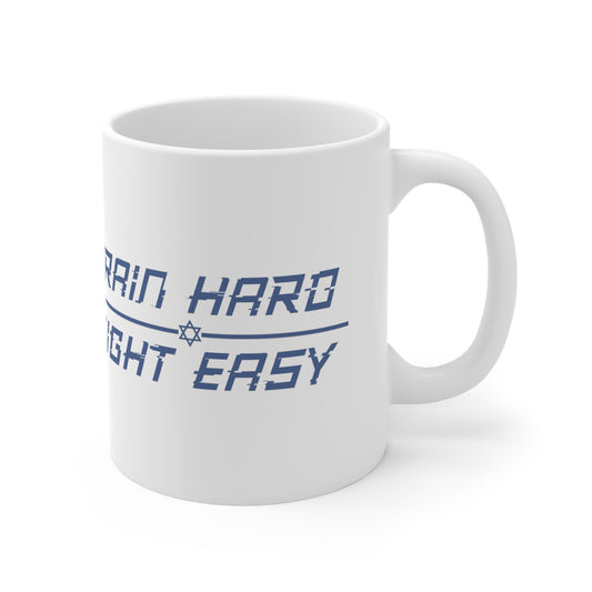 2024 Train Hard Fight Easy Ceramic Coffee Cups, 11oz
